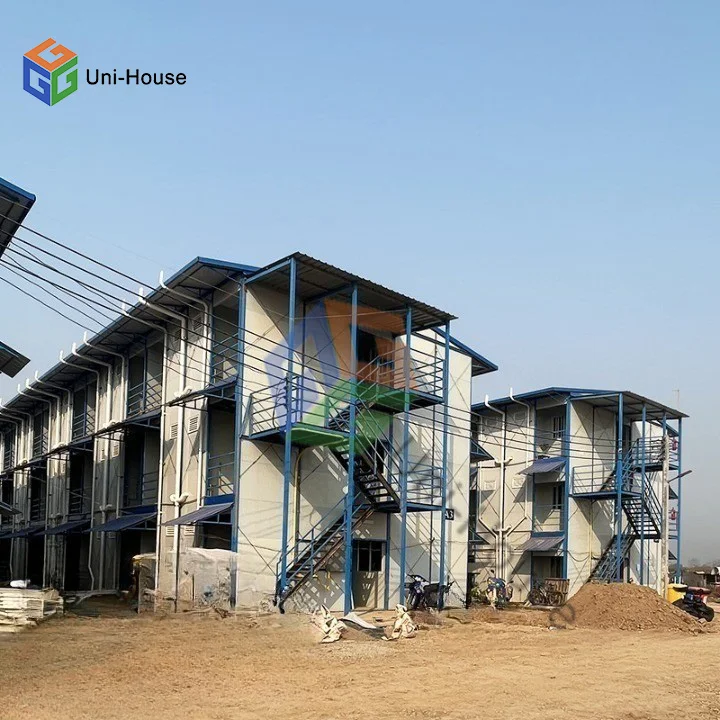 OEM ODM Benutzer definierte leicht zu montierende temporary Prefabricated Modulare  Metal Steel Structure K Type House