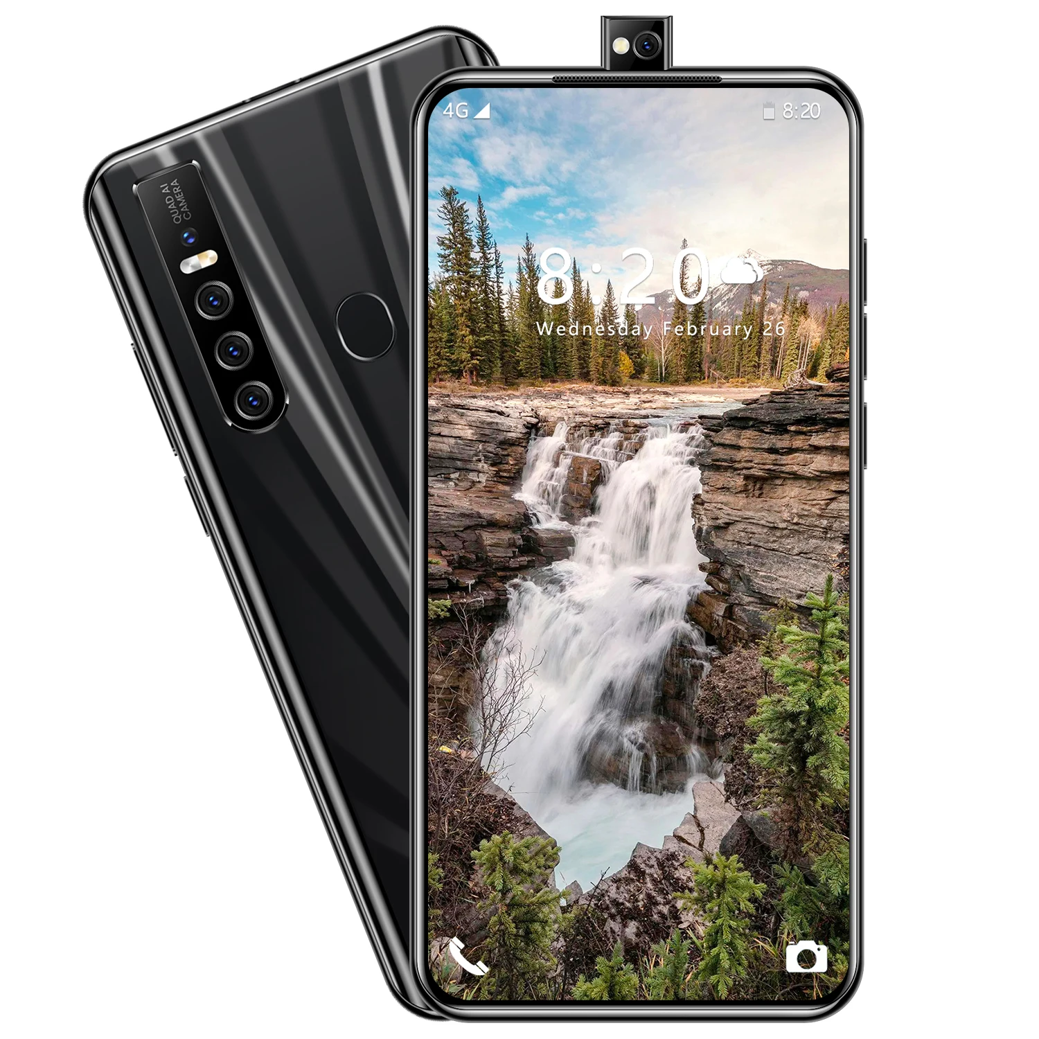 Free Sample  4G Android 10 HD Pop-up Selfie Camera 6.7 Inch 8GB+256GB SmartPhone Face iD Unlock Mobile Phone NEX 5lite Telephone