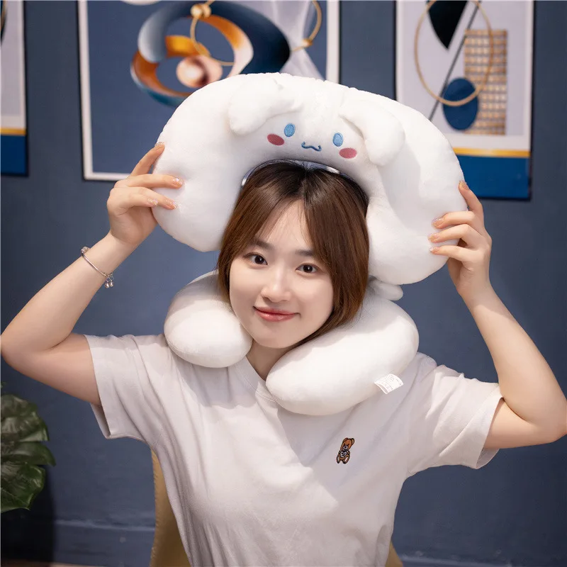 Super soft cartoon U shape pillow comfortable plush stuffed pillow for daily workers