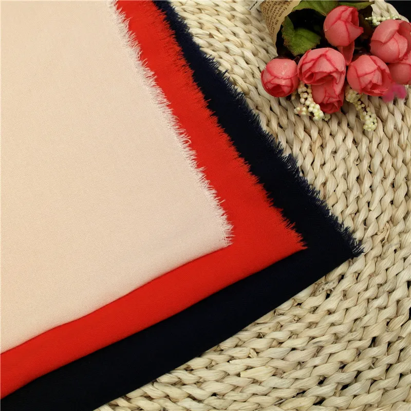 New product skirts fabric Woman dress %Rayon Dyeing 30*30/68*68 Plain