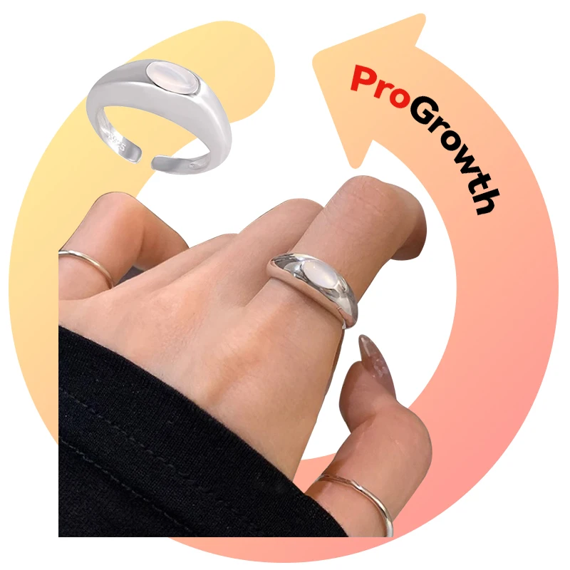 Minimalist Style Moon Stone Ring Design For Women Upmarket Index Finger Opening Ring Korean Jewelry Brass Charm Trendy Rings