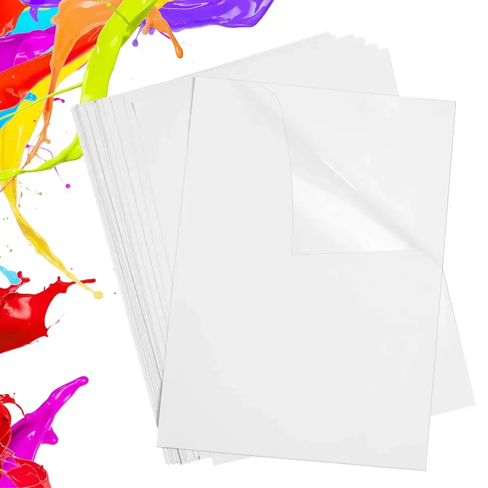 Factory Hot Sale Printable Waterproof Label For Inkjet Laser Printing A4 Vinyl Adhesive Sticker Paper