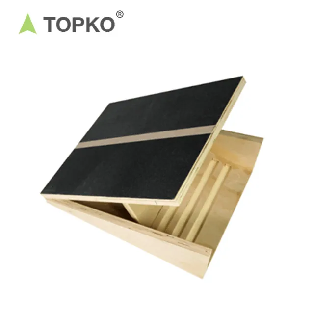 TOPKO Eco-Friendly Custom Logo Wooden Slant Board Five Angles Adjustable Stretching