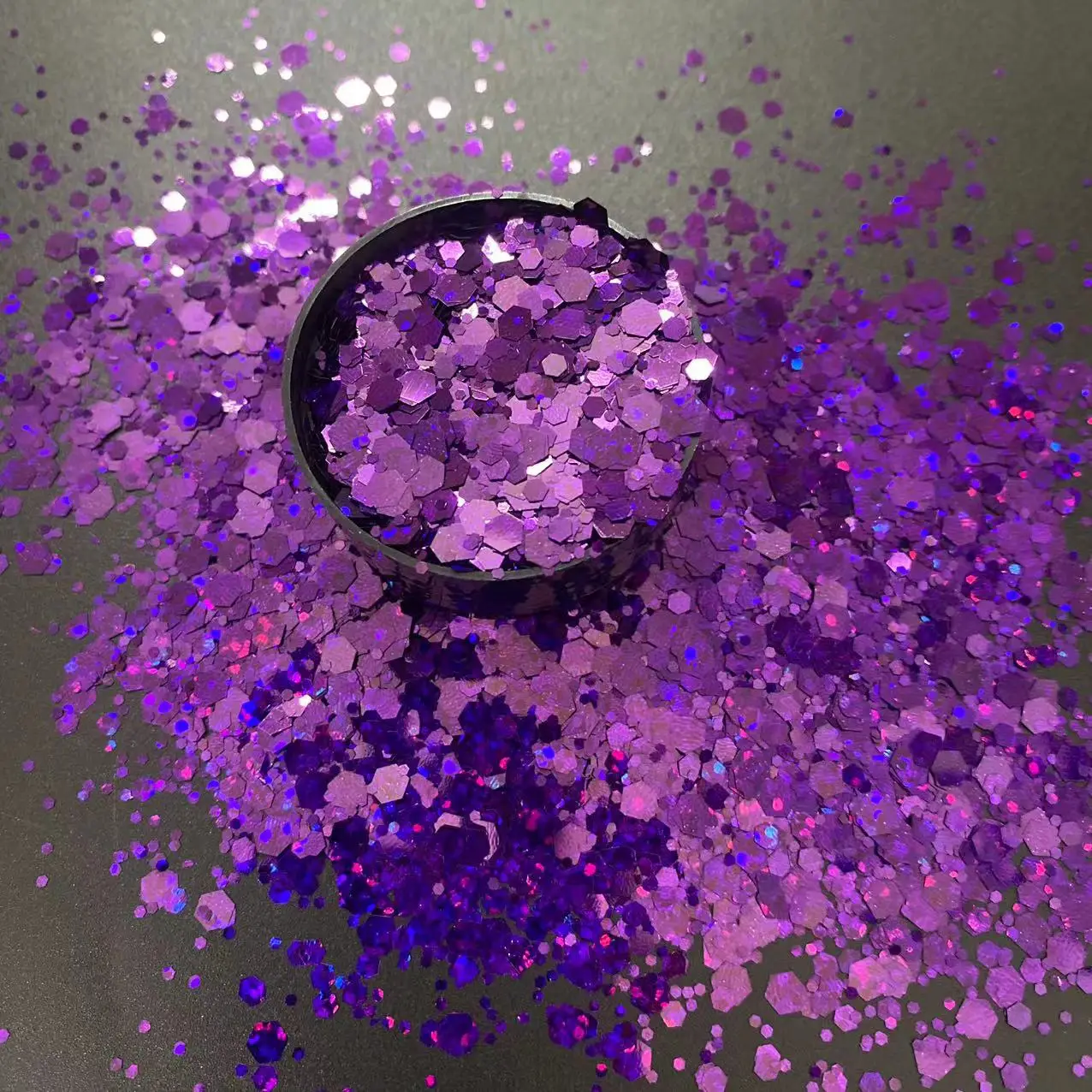 Chunky Mixed Sequins Bulk Color Shifting Glitter Iridescent Glitter Powder Bulk