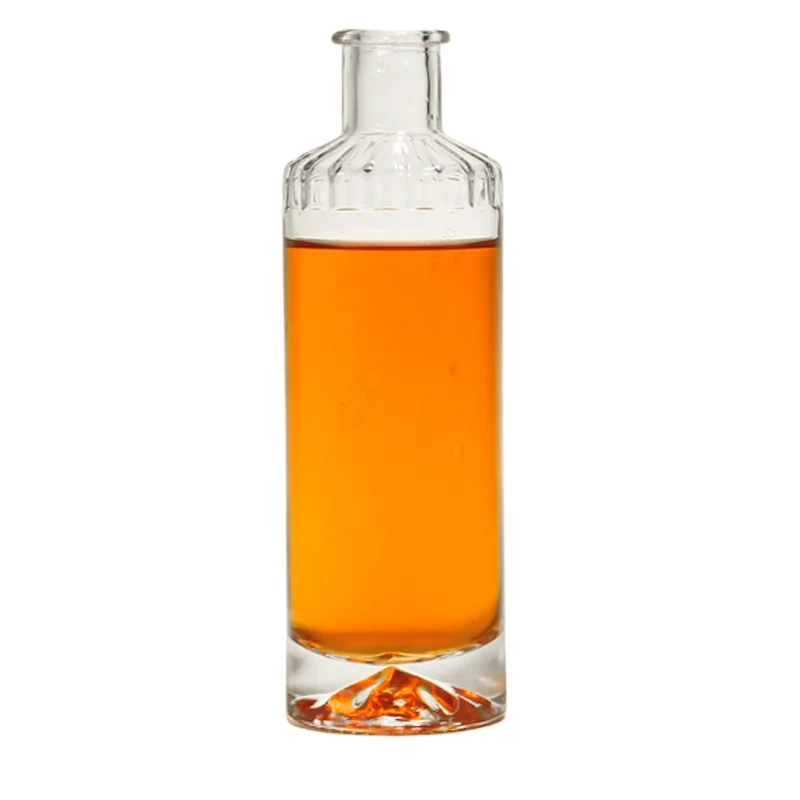 Manufacturer Particular Shape Grape Wine 700ml 750ml  Alcohol Wine Glass Bottles with Wooden Lids shrink wrap Covered print Logo