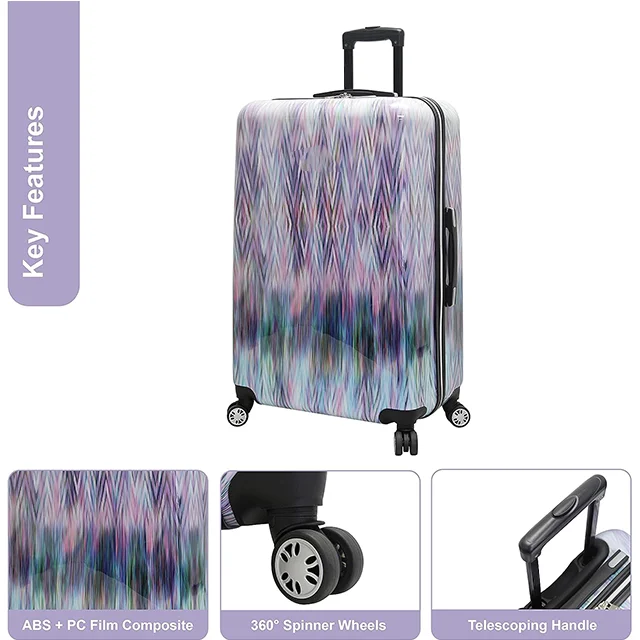 Lightweight Hardside Suitcase Carry on Case Resistant Hard Luggage Set with 8-Rolling Spinner Wheels