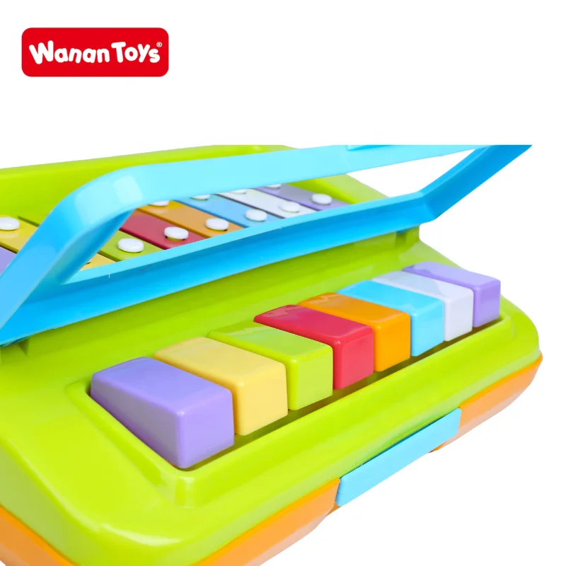 2 in 1 eight- tone  Kids Early Educational Musical  Baby plastic Music Percussion Instrument  Toy children funny xylophone piano