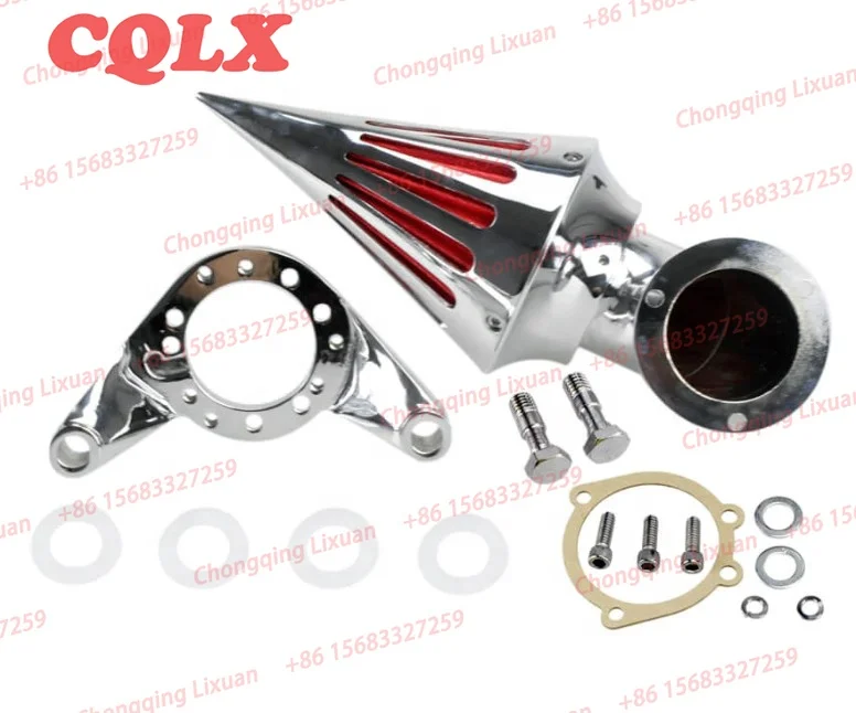 High Quality Intake Filter System Chrome Spike Air Cleaner Intake Filter For Harley Davidson CV Carburetor Delphi V-Twin