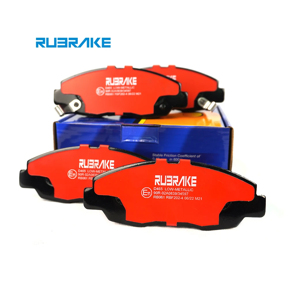 RUBRAKE Custom wholesale OEM D465 brake pad car auto spare parts for toyota wish