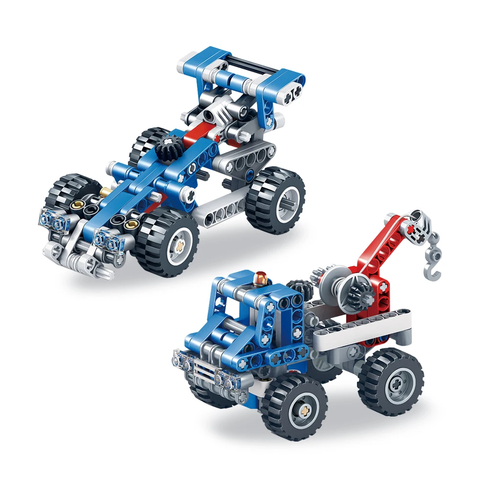 Kidsbits 2 In 1 Puzzle Building Blocks Mini Plastic Construction Educational DIY Toy For Kids