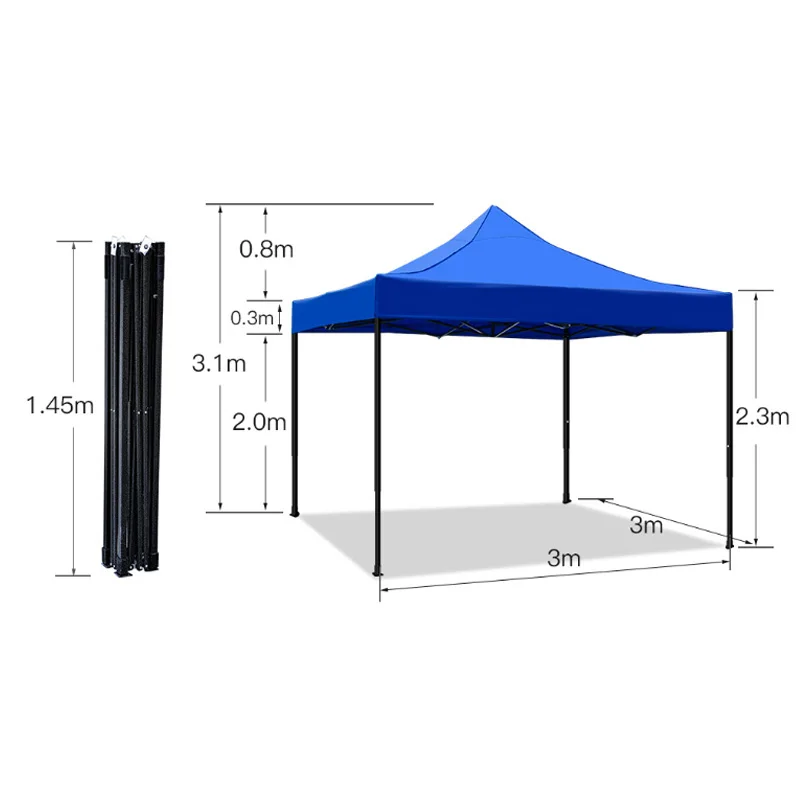 Outdoor Professional High Quality Gazebo Pop Up Trade Show Folding Canopy Tent For Customization