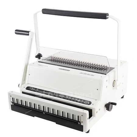 MW600A Model Double Wire Punching Binding Machine Sonto Max Punching Capacity 25 Sheets Mini Manual Book Sewing Machine CN;ZHE