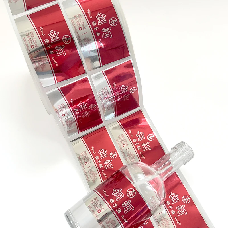 Reasonable Price Customizable Sticker Vinyl Logo Adhesive Waterproof Silver Hologram Label Roll Manufacturer