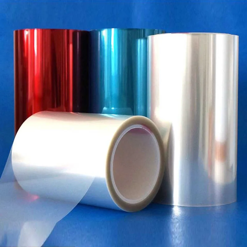 Yuffen OEM Blue/Transparent Glassinew Silicone Coating Release Liner Pet Film For Self-Adhesive Sticker Release Paper