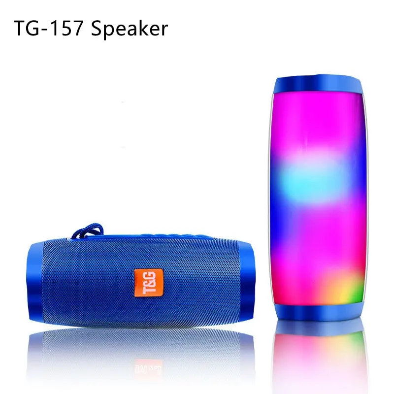 Amz Popular Outdoor TG157 RGB Led Flash  Portable Wireless Speaker Bluetooths Speaker tg wireless bluetooths outdoor speaker