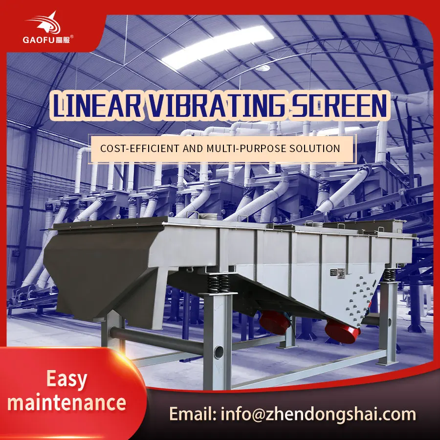 quarry sand separating mechanical siever linear vibrating screen machine