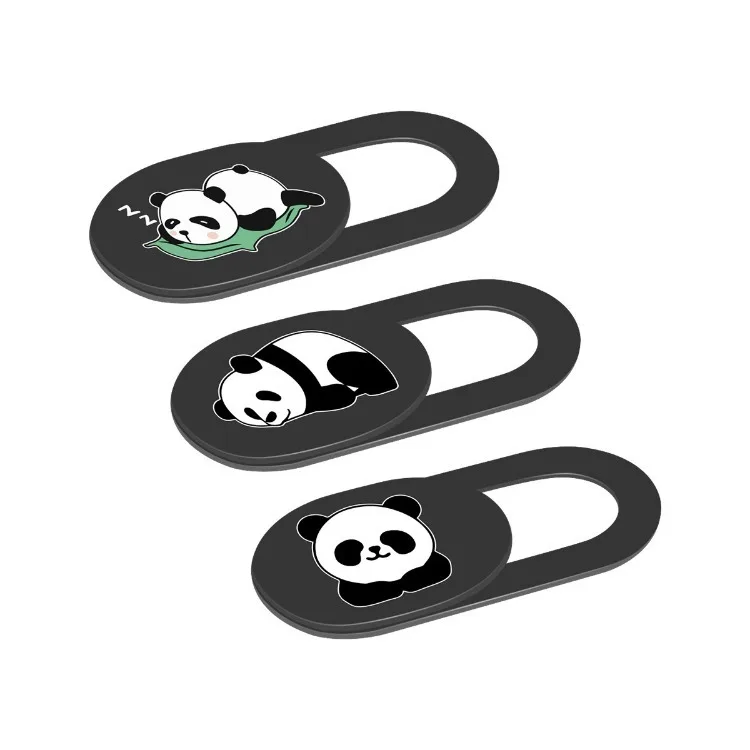3pcs Cute Panda Webcam Camera Cover Phone Lens Protective Cover Camera Masking Sticker Computer Privacy Cover For Macbook Laptop