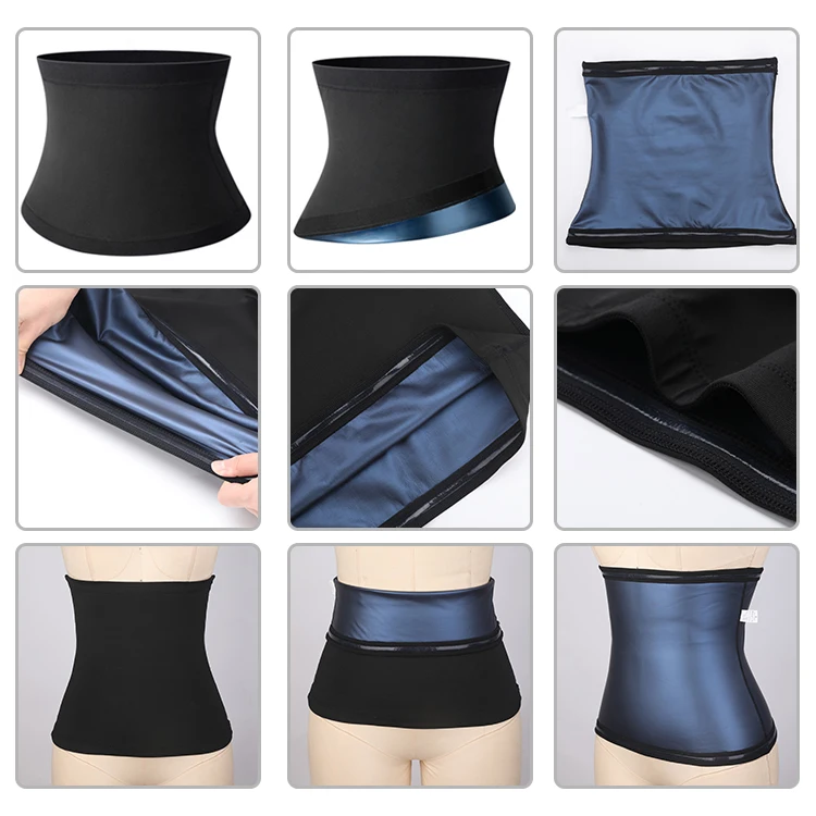 Waistdear Dropshipping Fat Burning Waist Trimmer Slimming Belt Custom Sauna Waist Trainer Belt Bands