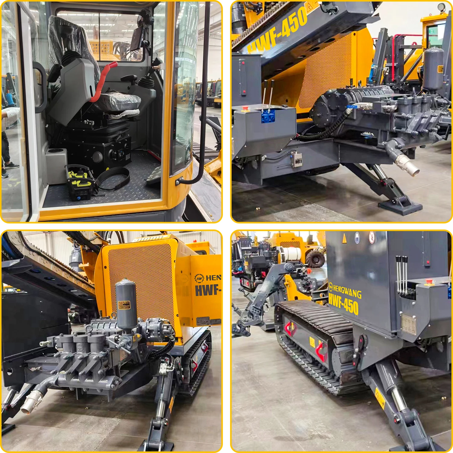 450KN Chinese Brand Hengwang New Horizontal Directional Drilling Rig HDD HWF460 with Cummins Engine