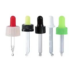 18mm 20mm 22mm 24mm Neck Bent Ball Tip Pipette Droppers with Screw Cap