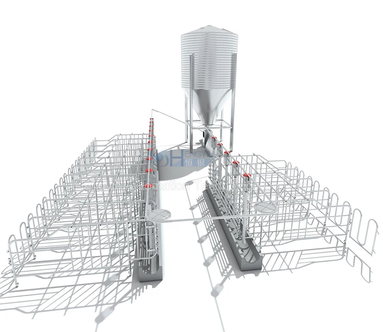 Factory Supply Modern Pig Farm Automatic Feeding System Project Professional Design EPC
