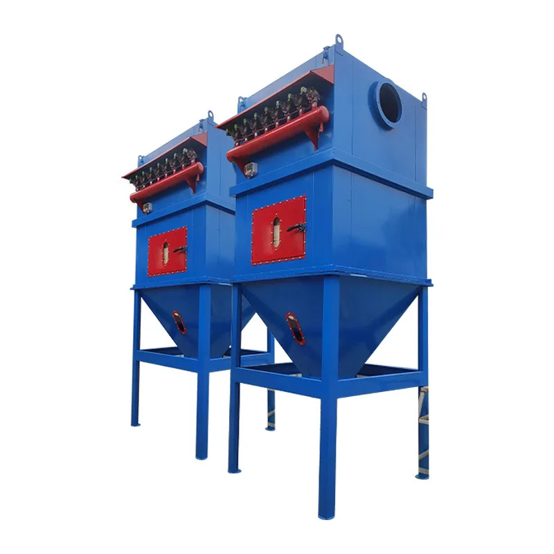 Cylinder dust collector pulse automatic ash discharge type flue gas filtration