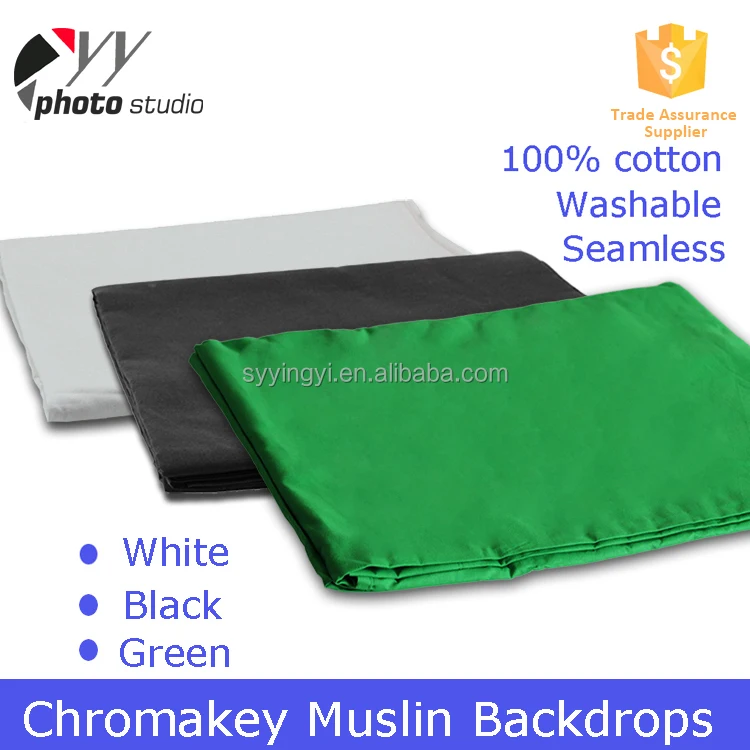 100% хлопок 140gsm зеленый экран фотографии