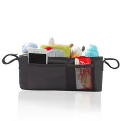 Detachable Deluxe Black Baby  Stroller Organizer Bag Diaper bags for mother