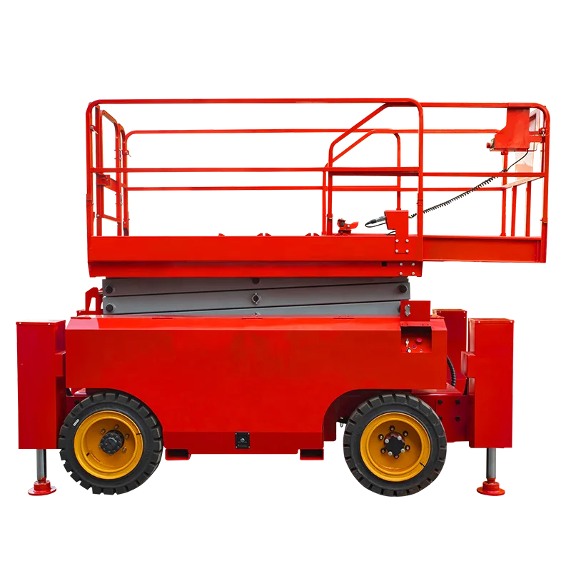 6m 8m 10m 12m Scissor Lift Portable Scissor Lift Elevator Movable Hydraulic Aerial Lifting Platform