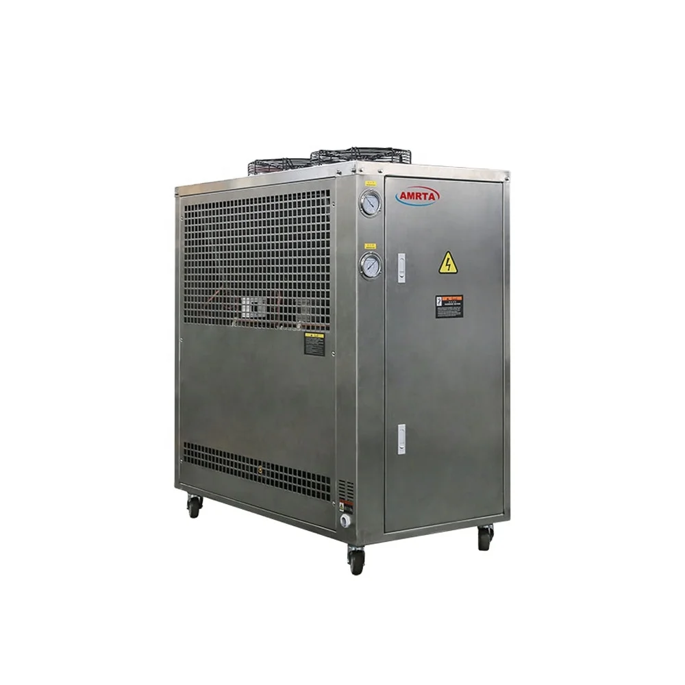 Portable Mobile Air Cooled Glycol Water Chiller Small Chiller with Casters