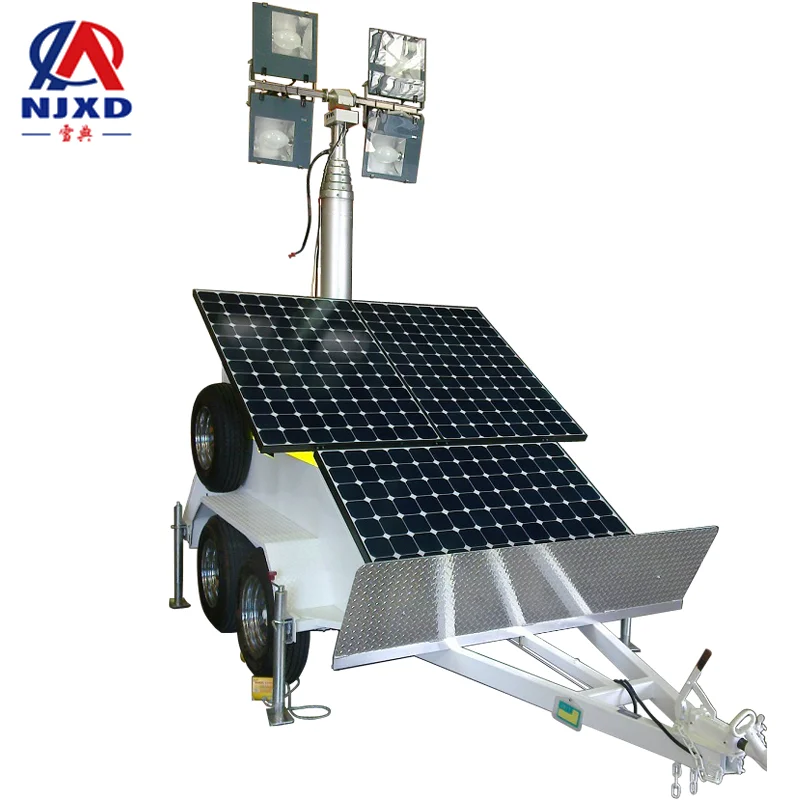 XD632 trailer mounted pneumatic telescopic mast for all purpose