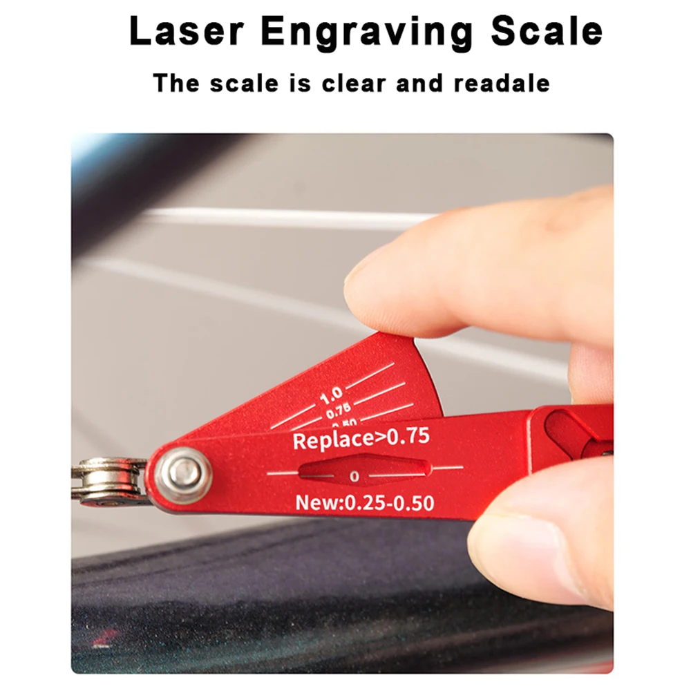 Multi-Functional Bicycle Chain Wear Indicator Tool Bike Chain Checker Cycling Repair Tool Kits