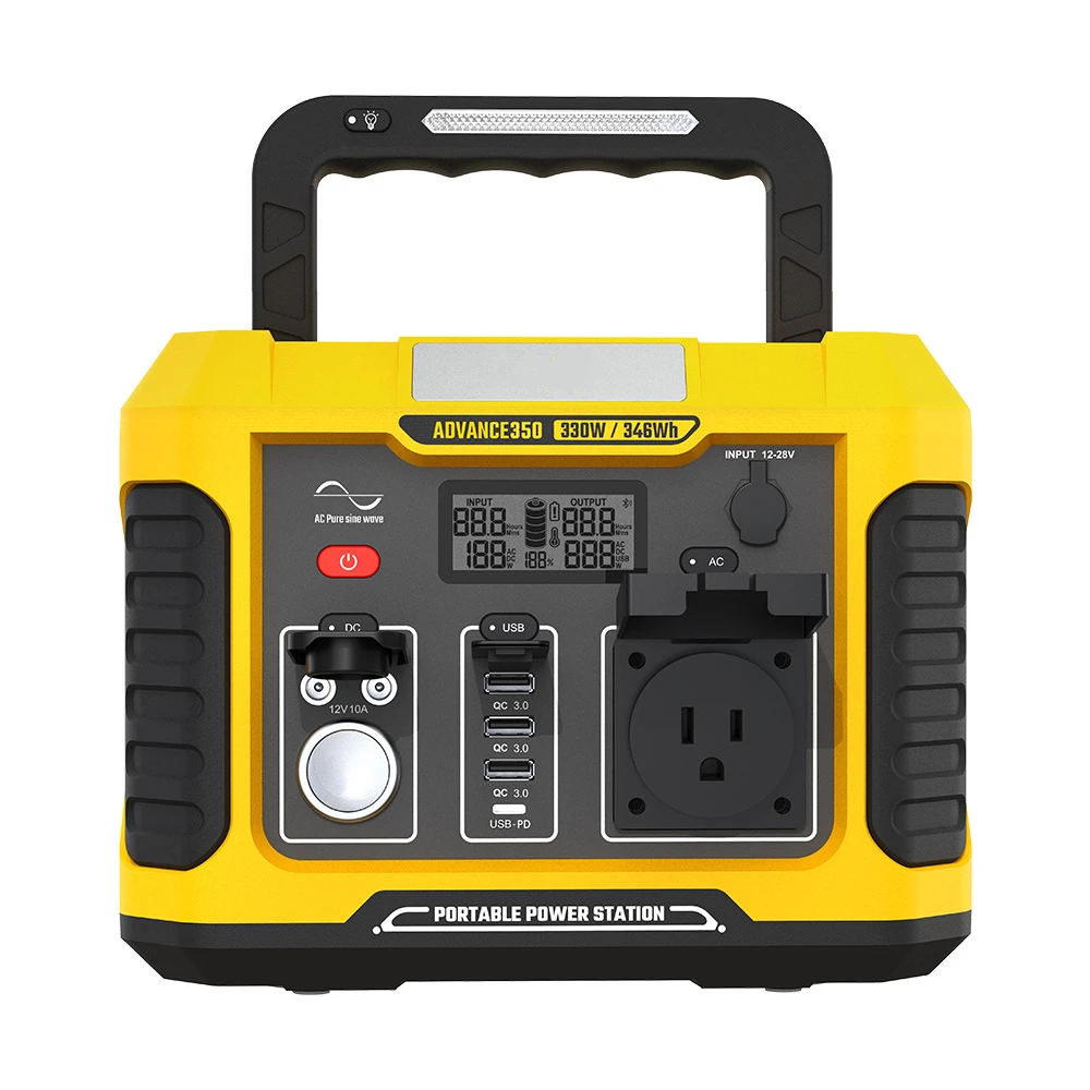 hot selling Commercial Laptop House Home Outdoor Camping  solar energy system 330W lithium lon Portable Power Station