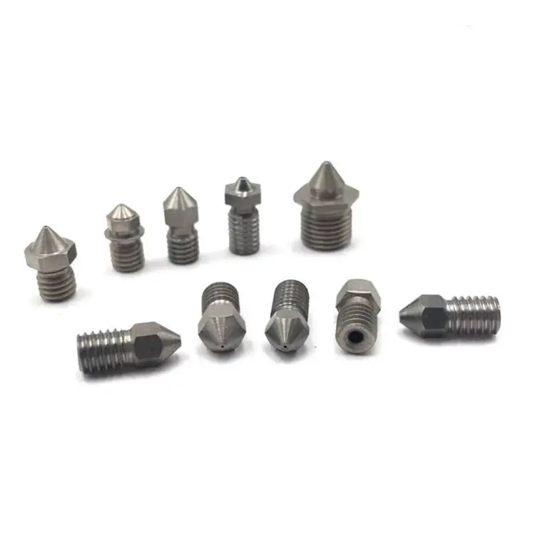 3d Printer nozzle v6 customization ED3 0.15 0.2 0.3mm Superior Tungsten Carbide Standard Designcemented carbide nozzle