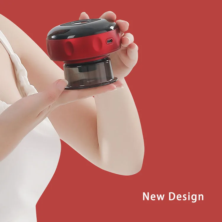 Recharge Electric Vacuum Cupping Therapy Set Skin Scraping Massage Guasha Wireless Slimming Body Fat Burner Smart Cupping