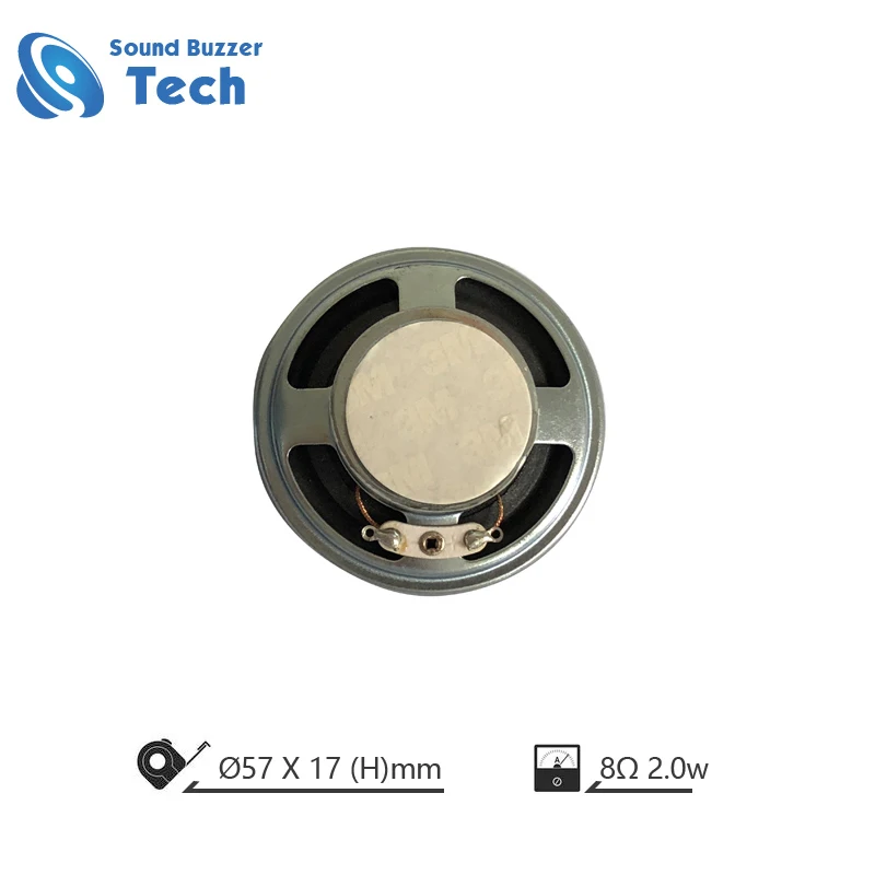 Good sound mini speaker 57mm raw speaker full range horn 8 ohm 2w loudspeaker parts