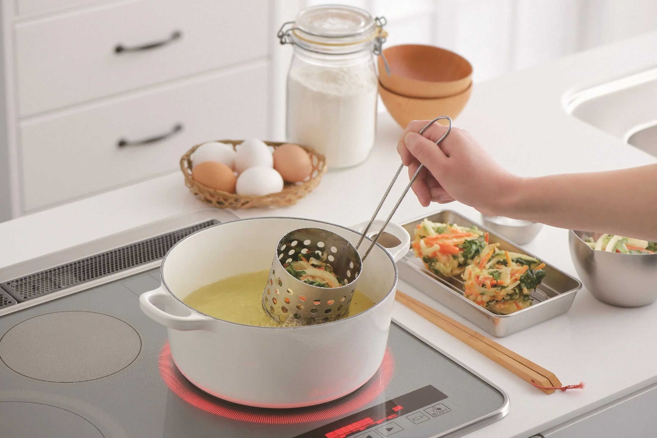 100 g Kitchen Colander Scoop With Deep fried ring mold