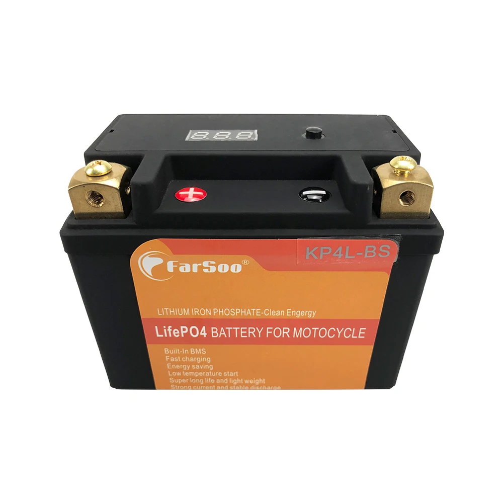 12.0V Motorcycle Rechargeable Lithium Iron Phosphate battery with BMS 4L-BS Starting battery