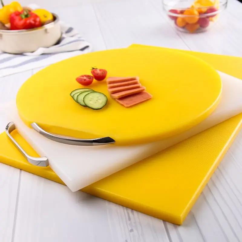Rectangle and Round Plastic Non-Slip HDPE Cutting Board for Home and Restaurant
