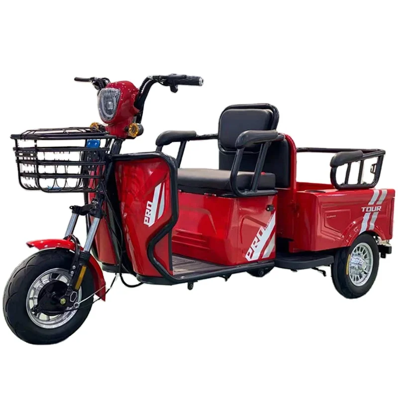 High Quality trike motorcycle elderly scooter Motorcycle Cargo 3 Wheel Electric Tricycle for Adult