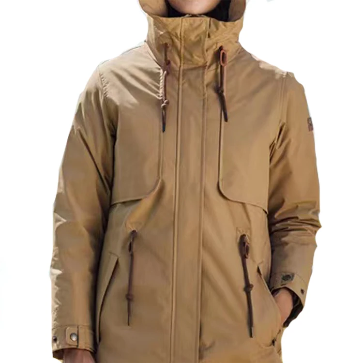 Wholesale black Warm 3 in 1 Detachable hat multi-colored hiking outdoor  down  hardshell jacket