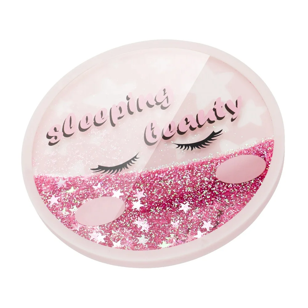 Wedding Peal Kids Table Decorative Promotion Gift Water Bubble Oil Lava Liquid Glitter Neon Sand Snow Wine Drink Cup Mat Coaster