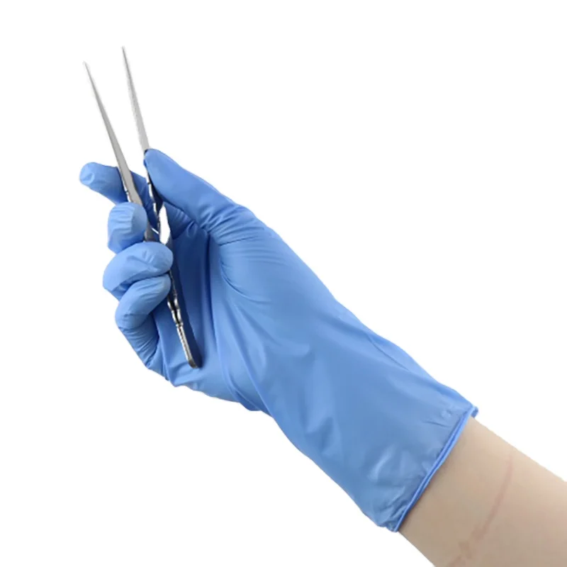 black vinyl disposable gloves household powder blue nitrile vinyl blend gloves powdered vinyl gloves
