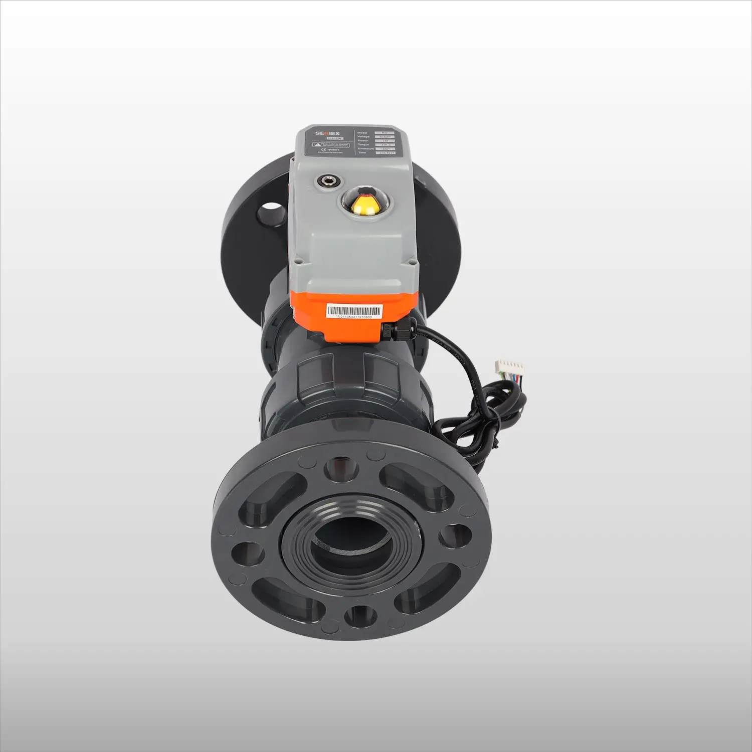 PVC UPVC 2 Way Flange Type Motorized Control Valve Electric Actuator China Water Valve 12V Electric Water Valve