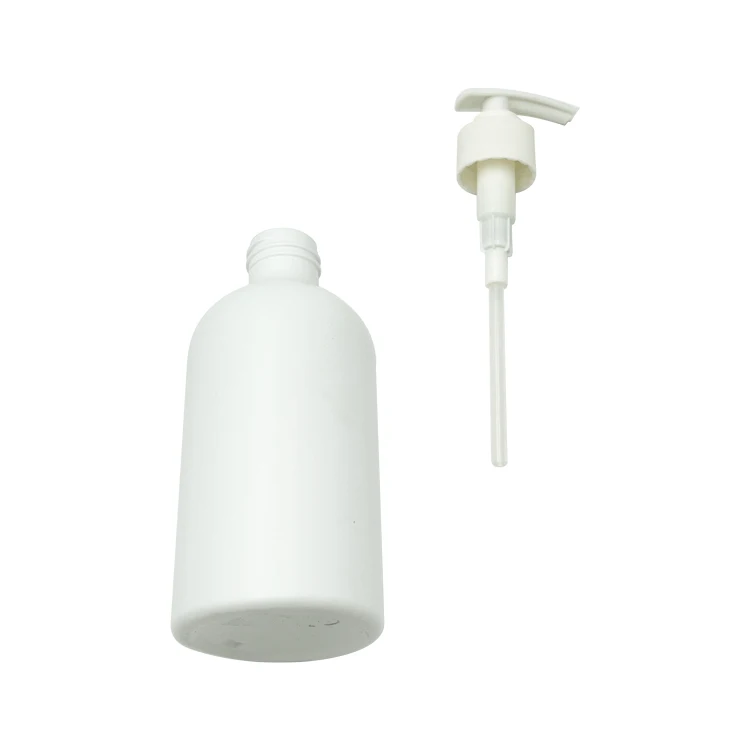 Factory Eco Friendly Round Pet White 350Ml Body Lotion Bottle Plastic Bottle