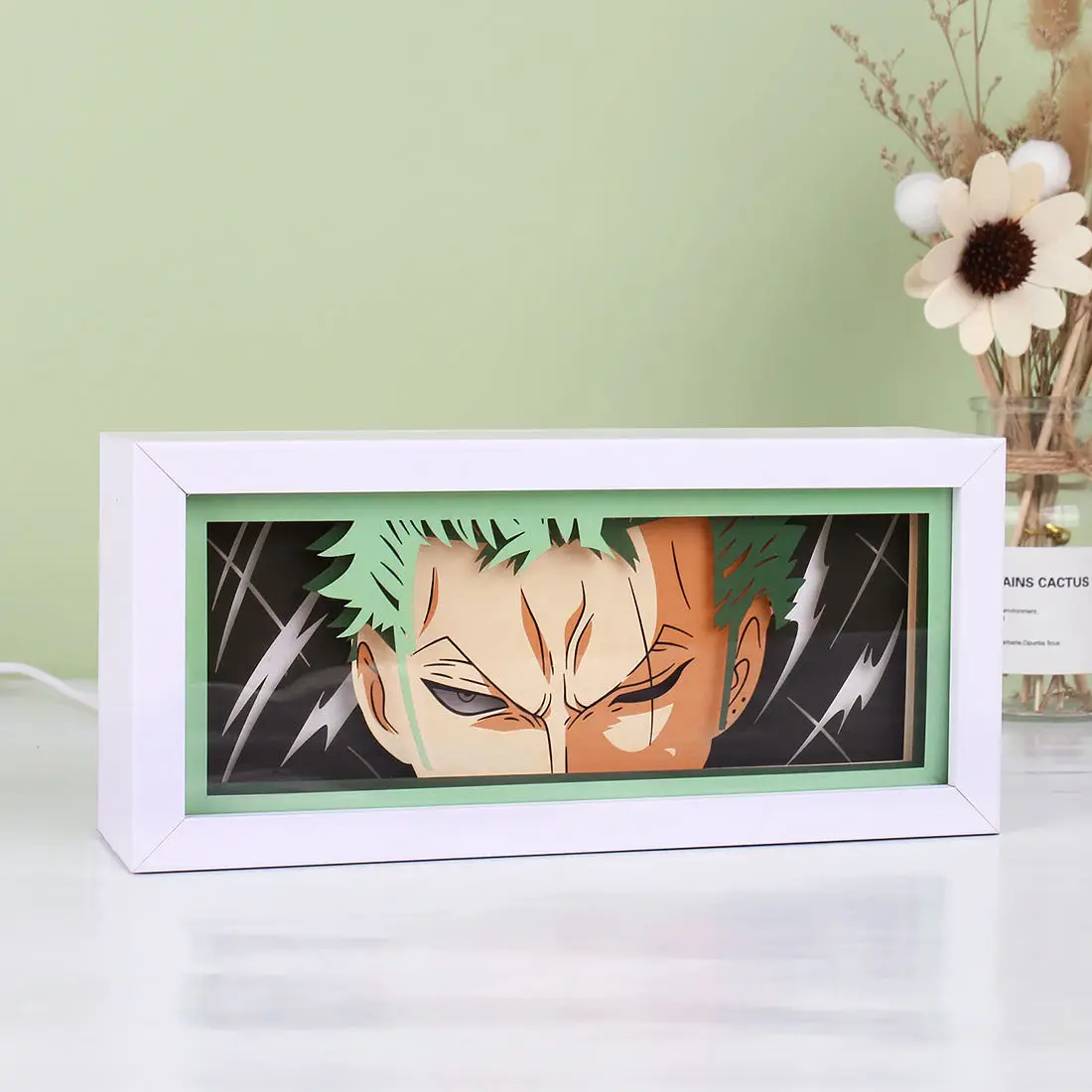 2023 Hot Selling Anime 3D Paper Cut Light Box Creative Plastic Picture Frame Led Night Lights