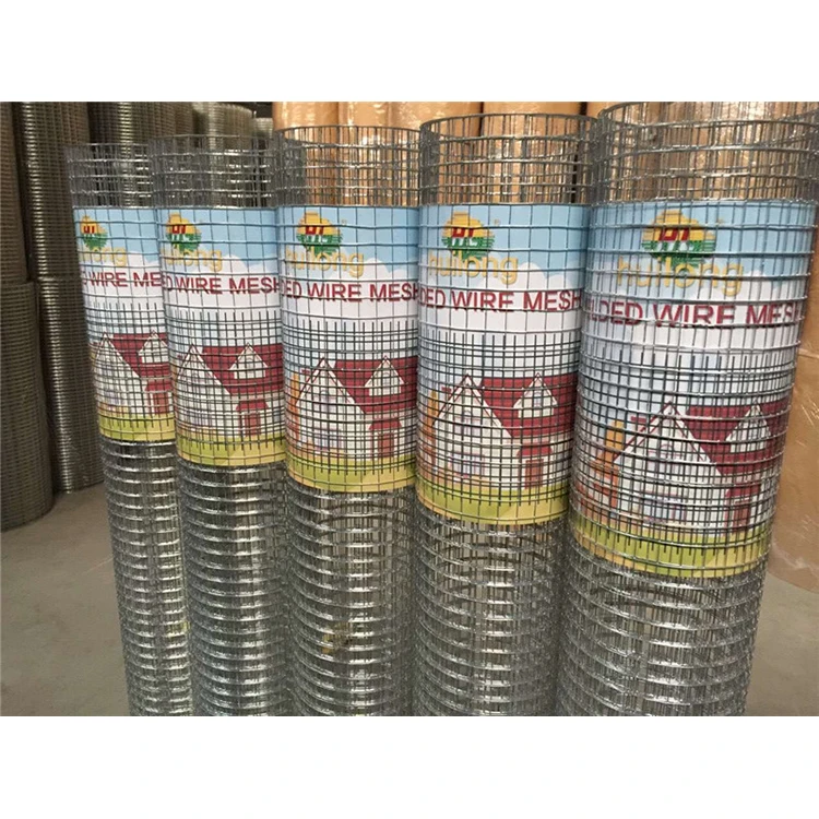 Galvanized Coated Aviary Mesh Black Chicken Coop Bird Cage Mesh Welded Wire Mesh Roll