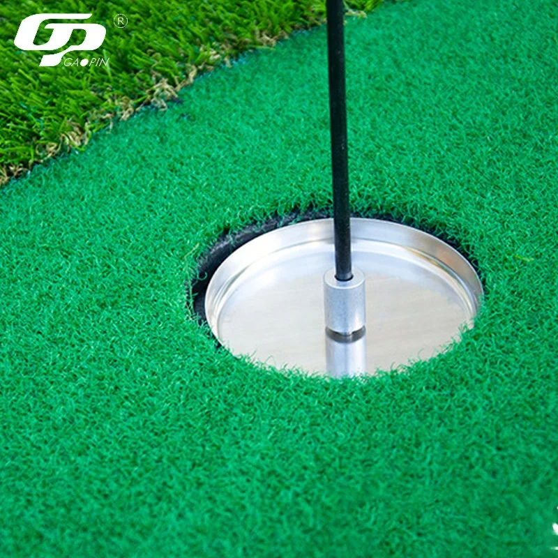 Wholesale Golf Putting Cups And Flags Set Logo Customized Golf Cup And Flag Stainless Steel Golf Hole Flag Cup