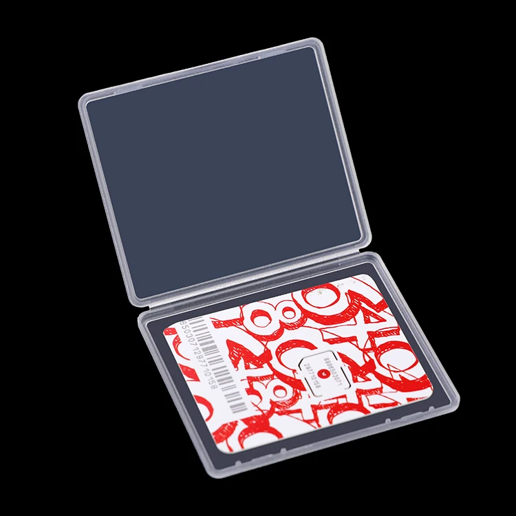 WEISHENG Plastic Slim PP Small SD SDHC Memory TF SIM Card Case Packing Storage Plastic Business SIM Card Boxes for Mirco Nano