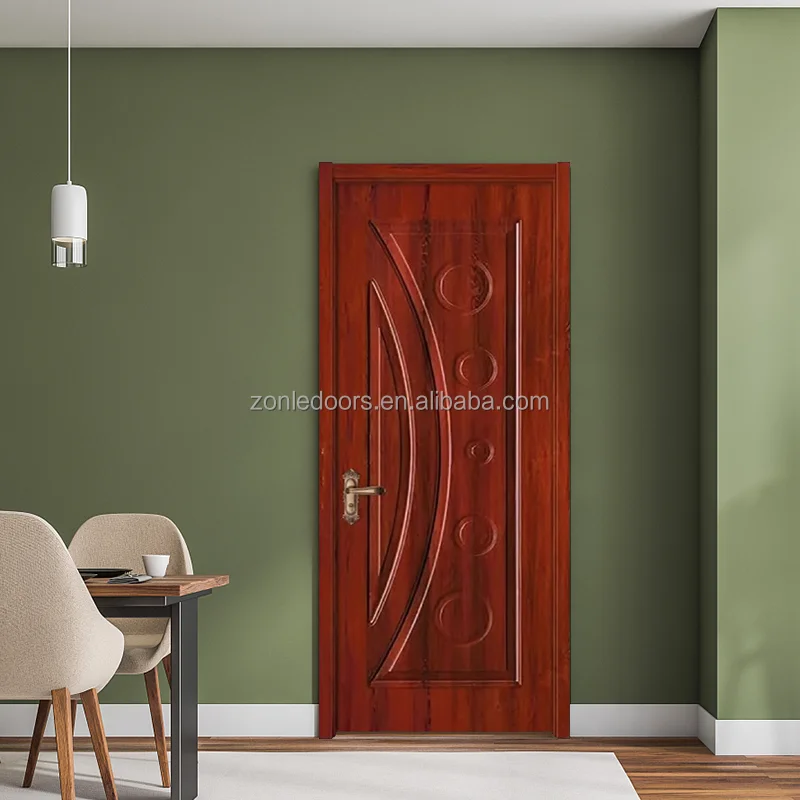 Latest Modern Design China Suppliers Hot Sale Interior Wooden Door Low Price Doors Wpc Pvc Mdf Wood Door With Smart Lock